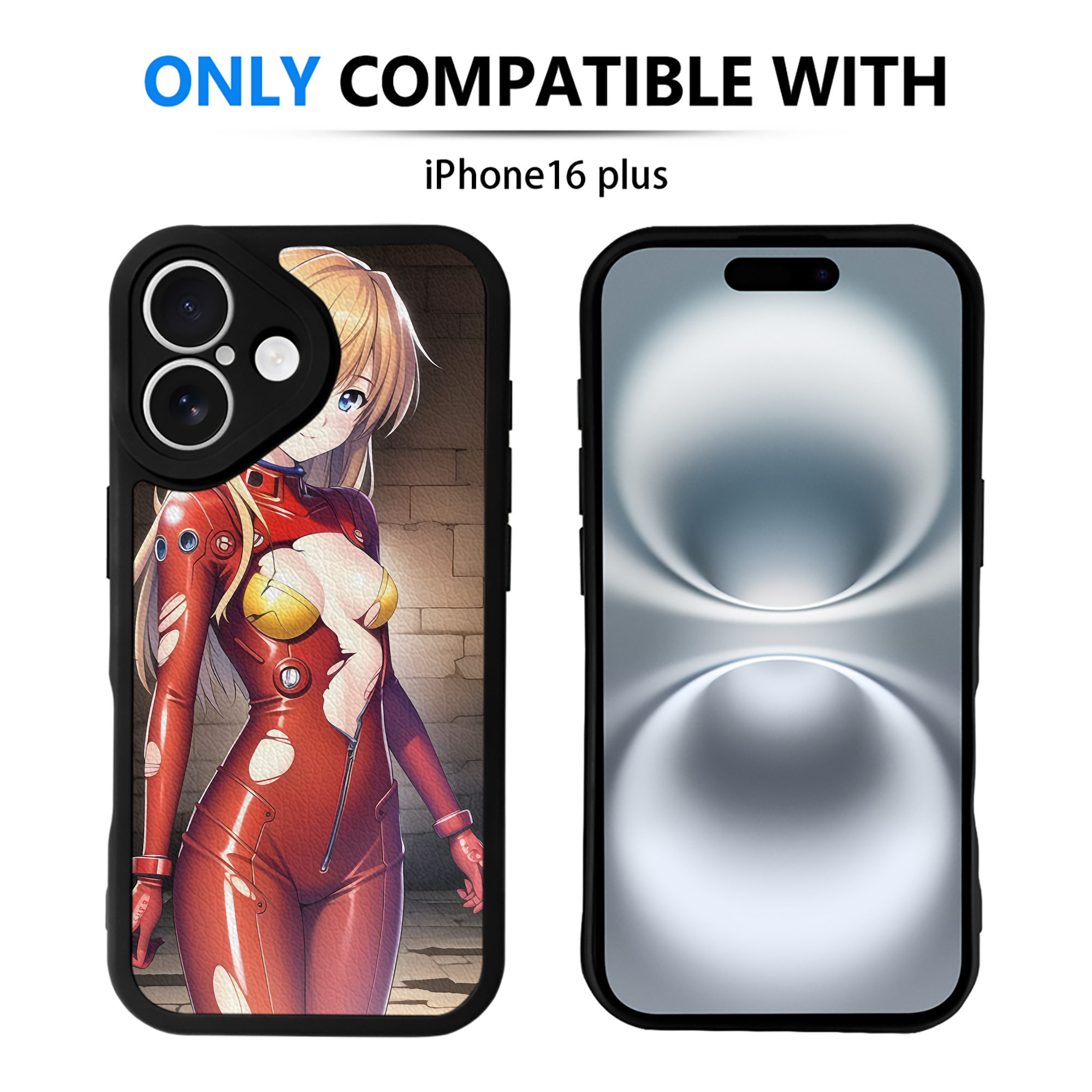 （画像用） EVA 新世紀エヴァンゲリオン 【iPhone 16シリーズ対応】シリコンスマホケース（レザー調） 材質：シリコン